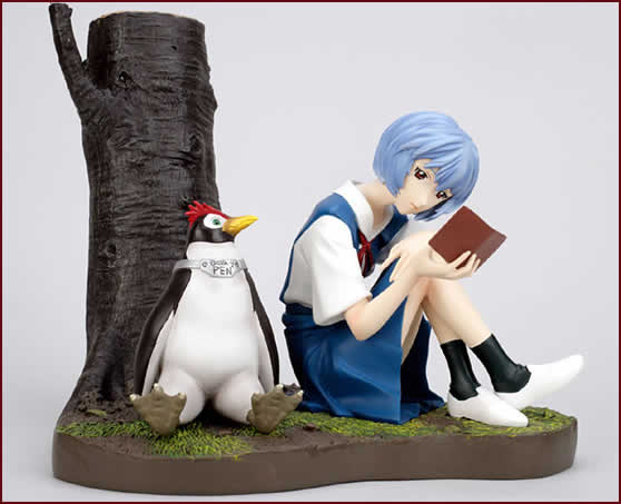 読書するレイ+ペンペン